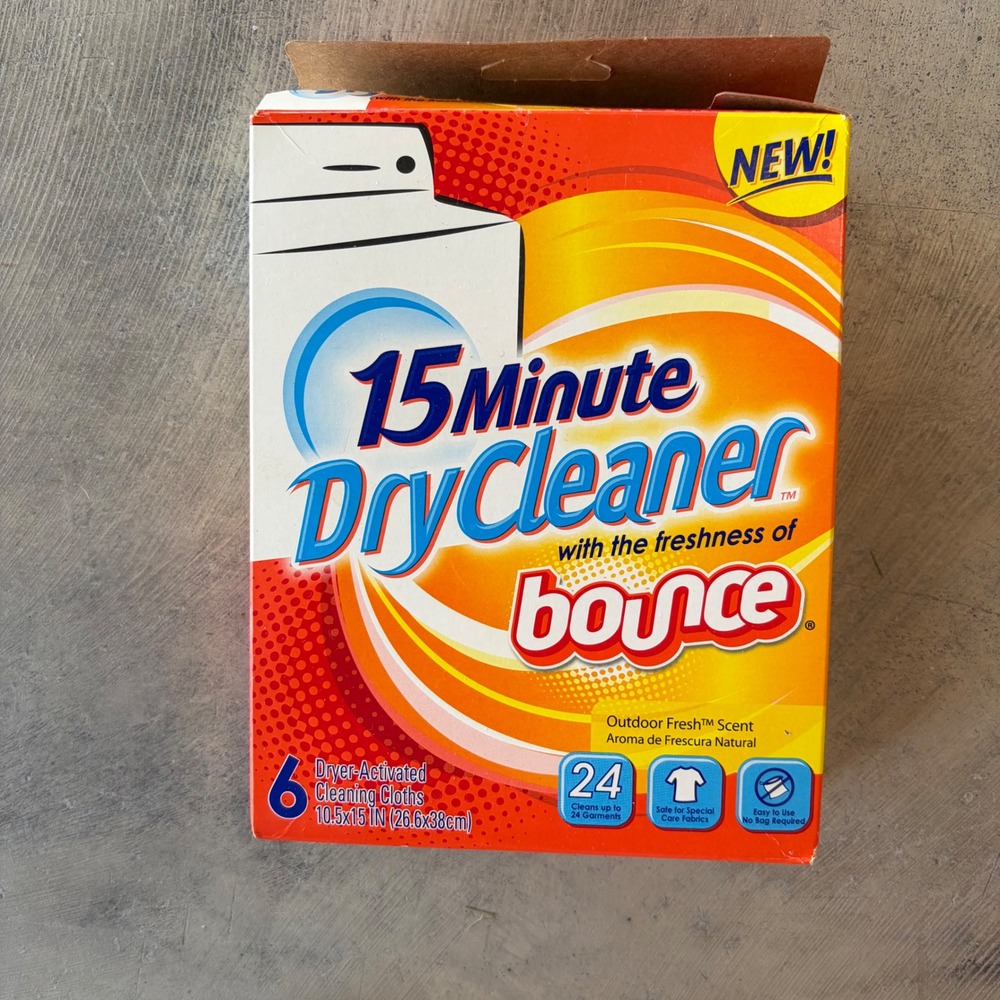 Bounce 15 Minute Dry Cleaner Outdoor Fresh Scent 5 Count Home Dry Cleaning